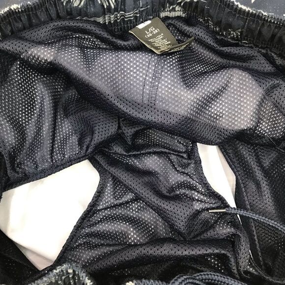 Ocean Pacific Dark Blue Light Blue Tropical Print Swim Trunks - Picture 9 of 10